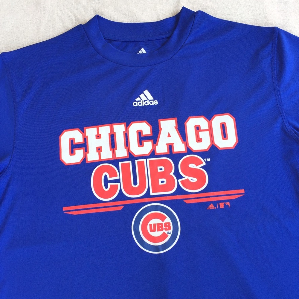 Adidas Climalite Chicago Cubs T-Shirt Boy Sz L
